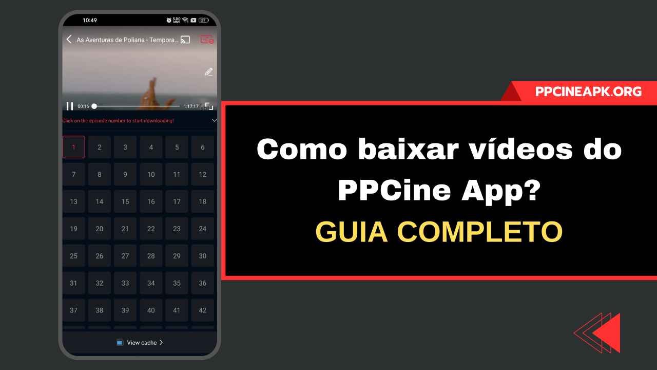 Como baixar vídeos do PPCine App