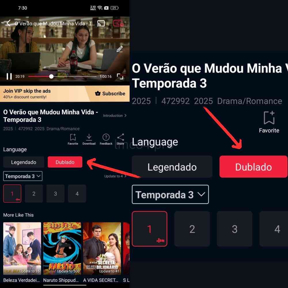 Passos fáceis para assistir a filmes estrangeiros dublados em português